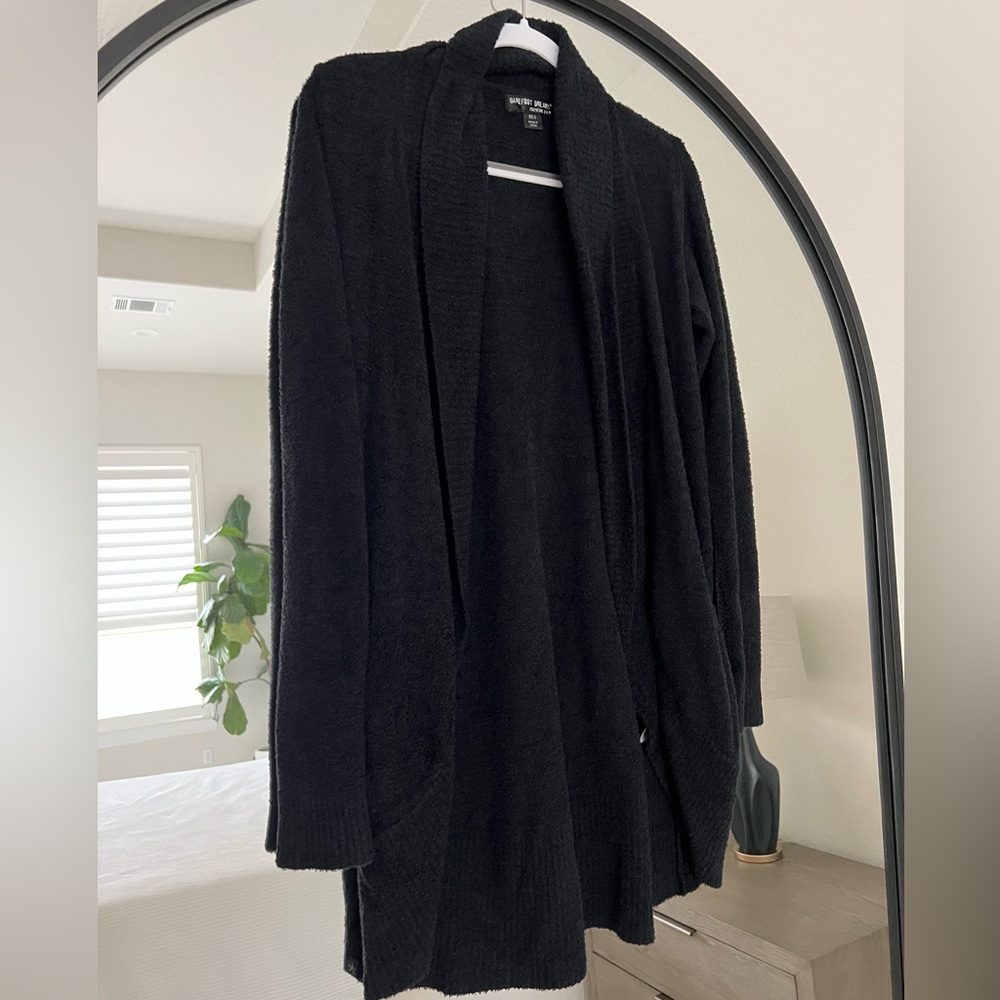 Barefoot Dreams Black Cozy Cardigan - Picture 2 of 4